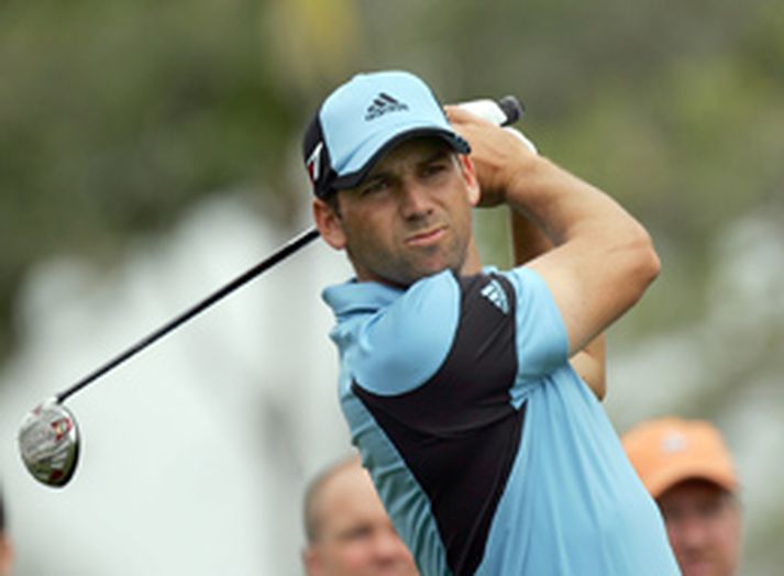 Sergio Garcia hefur verið að spila ágætlega í Miami og er sem stendur í 10. sæti mótsins.