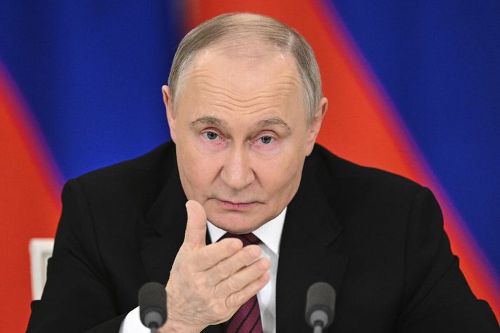 Vladimír Pútín, forseti Rússlands.