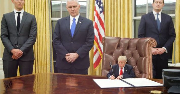Eins og sjá má er Donald Trump, bara næstum krúttlegur svona lítill.