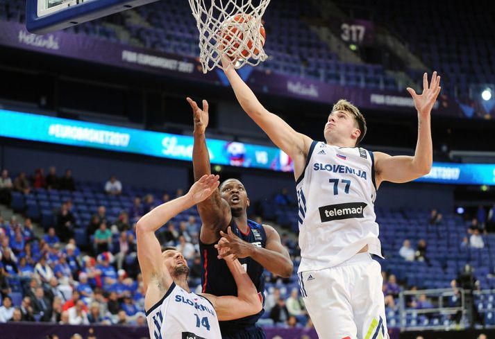 Luka Doncic í leiknum í dag