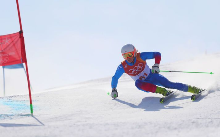 Sturla Snær Snorrason á ferðinni í PyeongChang fyrir fjórum árum.