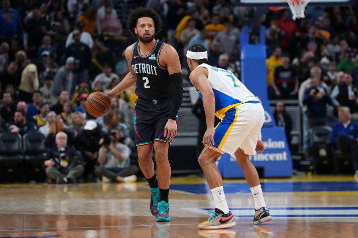 Cade Cunningham er leiðtogi Detroit Pistons sem situr á toppi Austurdeildar NBA.