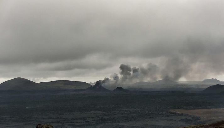 Aðeins einn gígur er virkur eins og er.