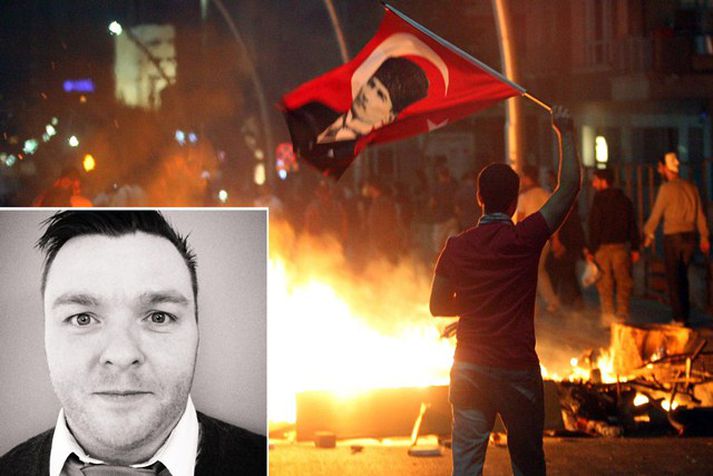Gunnar Bjarnason, flugvirki sem búsettur er í úthverfi Istanbul, segir mikla ólgu í fólki á götum úti.