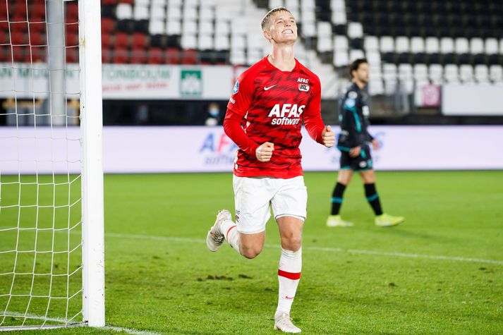 Albert Guðmundsson var í byrjunarliði AZ Alkmaar í dag.