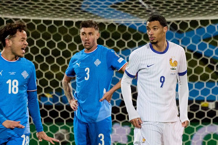 Daníel Leó Grétarsson og félagar í vörn Íslands fengu krefjandi verkefni í kvöld.