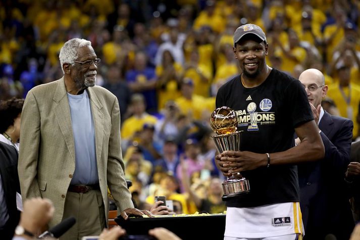 Kevin Durant var einn þeirra sem vildi ekki hitta forsetann.