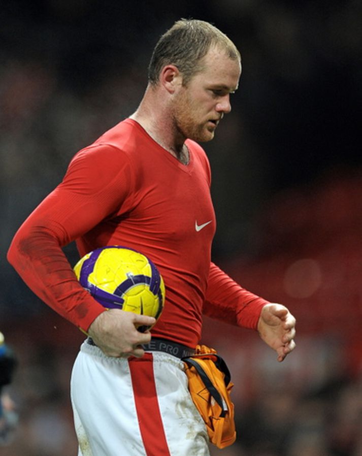 Rooney skoraði tvö mörk í dag.