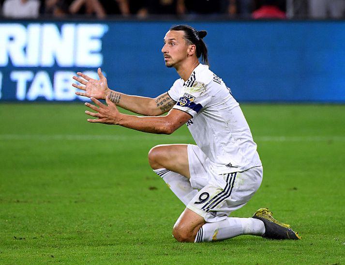 Zlatan í leik með Galaxy.