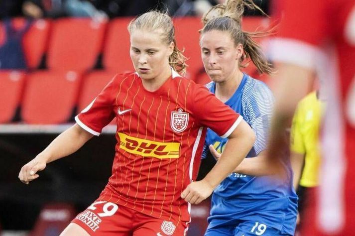 Emilía Kiær var á skotskónum eins og svo oft áður.