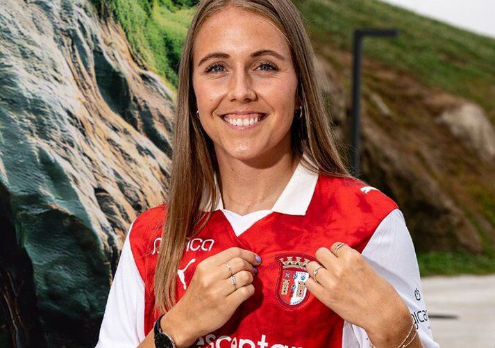 Guðrún Arnardóttir í búningi Braga.