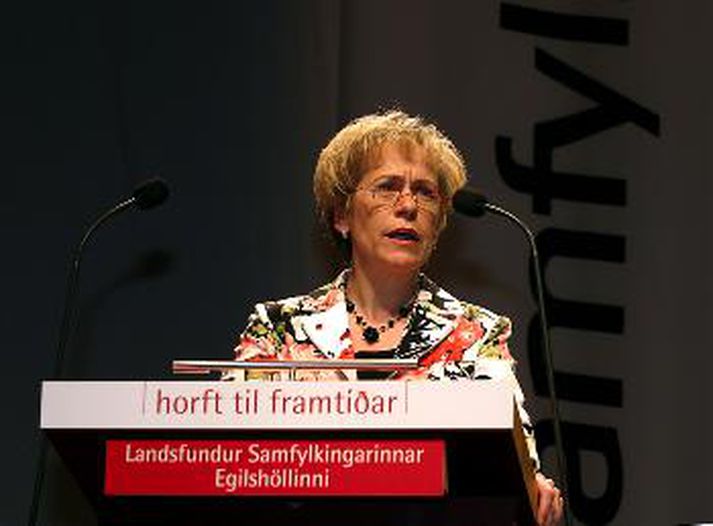 Ingibjörg Sólrún Gísladóttir, formaður Samfylkingar.