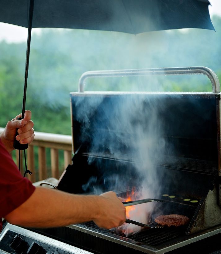 Ekki er spáð kjöraðstæðum fyrir til dæmis grillveislu um helgina.