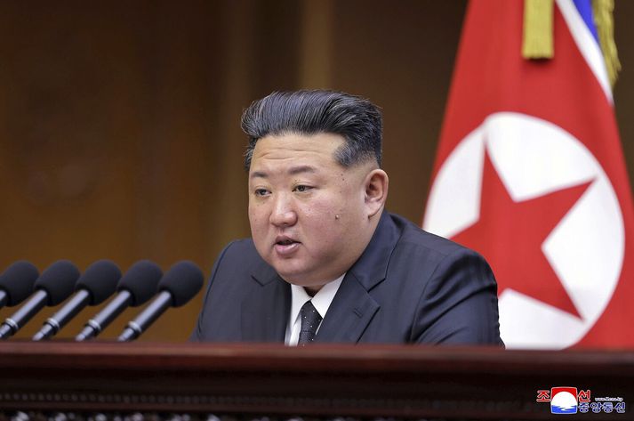 Kim Jong Un, einræðisherra Norður-Kóreu.