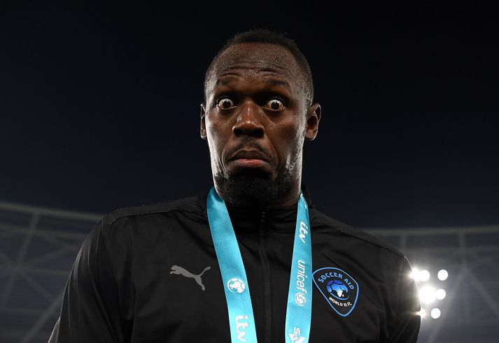 Usain Bolt var eflaust furðu lostinn þegar hann heyrði fréttirnar