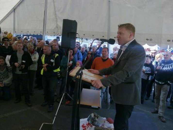 Jón Gnarr setti Menningarnótt.