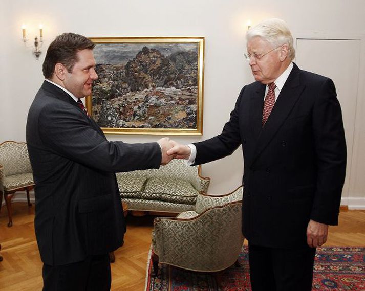 Orkumálaráðherra Rússlands, Sergei Shmatko, fundaði í gær með forseta Íslands.fréttablaðið/