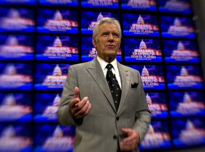 Alex Trebek rappaði fyrr í vikunni.