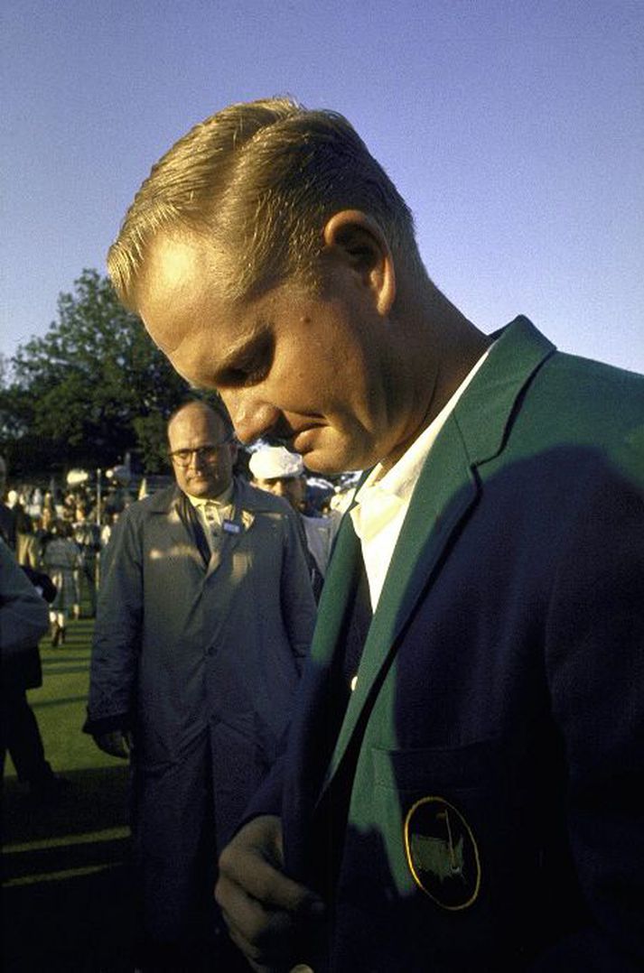 Jack Nicklaus er í sérflokki þegar kemur að því að vinna Mastersmótið. Hér sést hann eftir sigur sinn árið 1972.