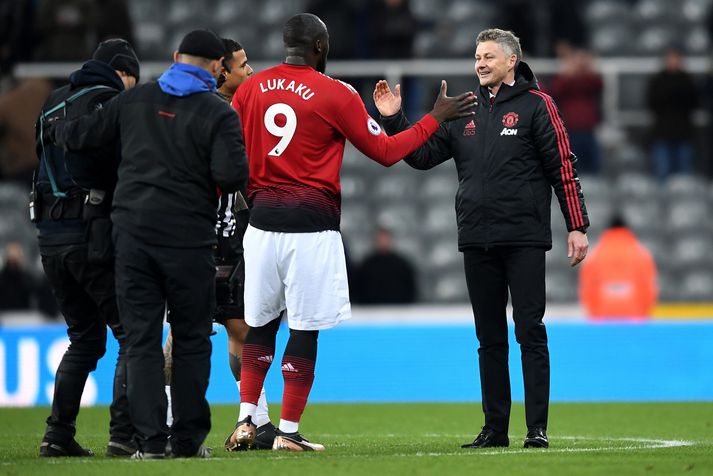 Romelu Lukaku og Ole Gunnar Solskjær.