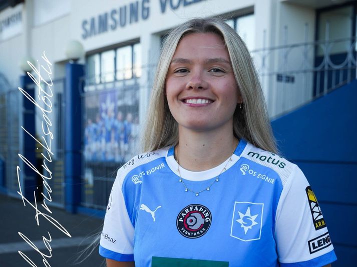 Vigdís Edda Friðriksdóttir var ekki lengi að láta að sér kveða fyrir Stjörnuna.