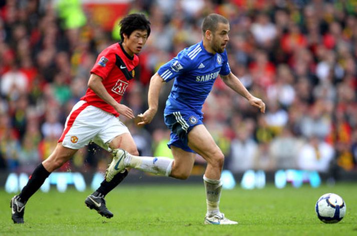 Ji-Sung Park í leik með Manchester United.