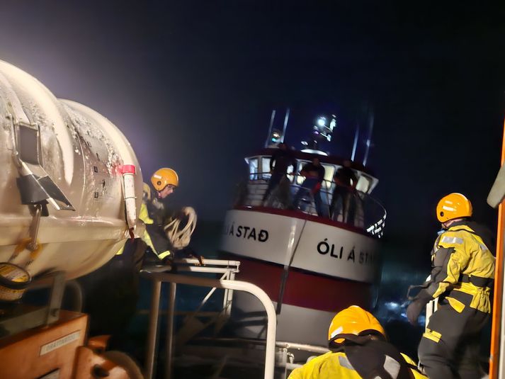 Frá aðgerðum í nótt. 