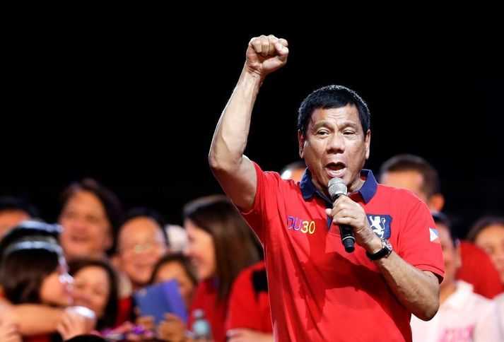 Bandaríkjaforseti segir Rodrigo Duterte vera í meira lagi litríkan.