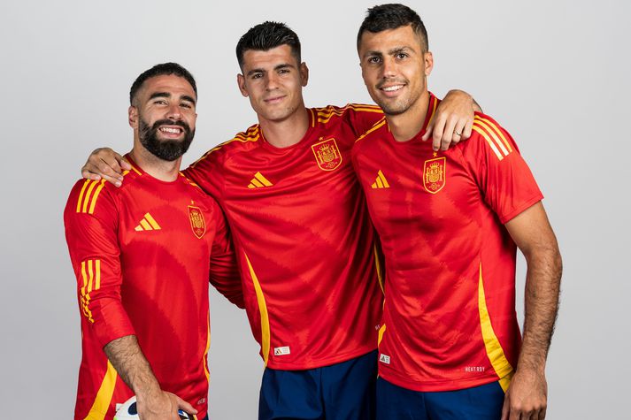 Reynsluboltar spænska liðsins eða þeir Daniel Carvajal, Alvaro Morata og Rodri.