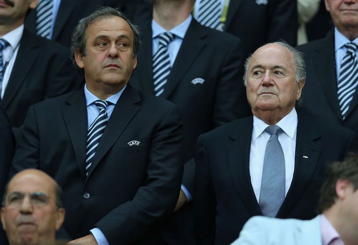 Platini ásamt Sepp Blatter.