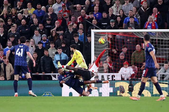 Brian Brobbey skorar jöfnunarmarkið