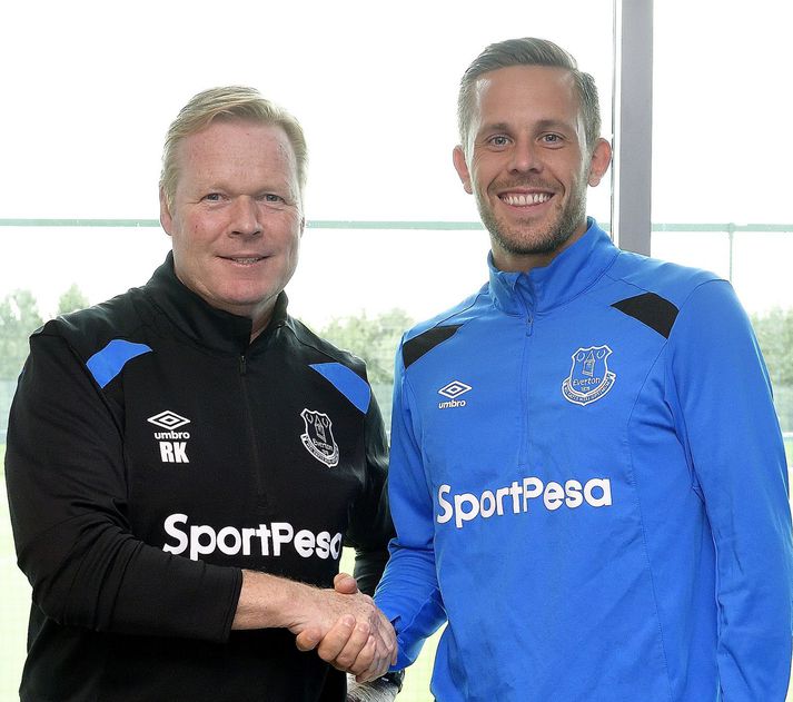 Ronald Koeman keypti Gylfa Þór Sigurðsson til Everton haustið 2017.