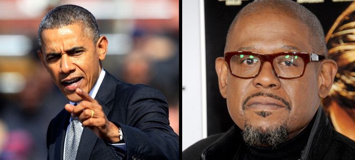 Barack Obama og Forest Whitaker