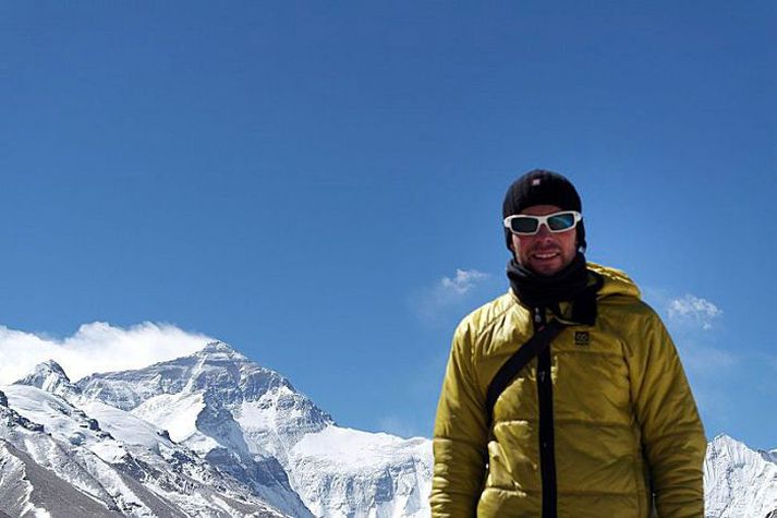 afrek Leifur Örn Svavarsson í hlíðum Everest. mynd/leifur örn svavarsson