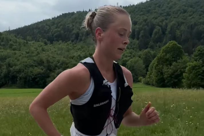 Andrea Kolbeins átti erfitt uppdráttar á EM í utanvegahlaupum í Slóveníu um nýliðna helgi.