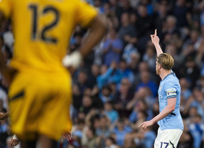 De Bruyne steig upp þegar mest á reyndi.