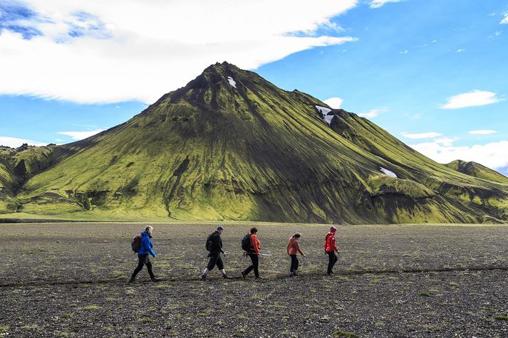 Laugavegurinn er gönguleið milli Landmannalaugar og Þórsmerkur.