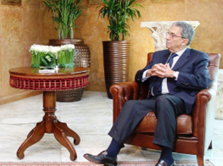 Amre Moussa kemur hingað til lands á föstudag.