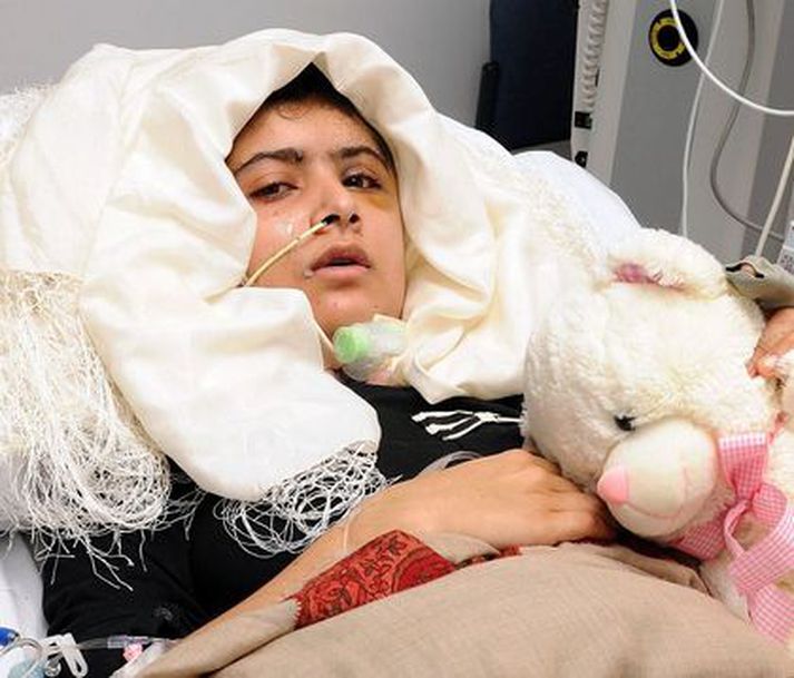 Malala Yousufzai er á hægum en öruggum batavegi.