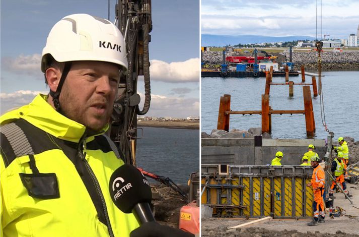 Brúin á að vera opnuð þann 16. júní árið 2028 en vinna hefur verið á áætlun síðan hún hófst í apríl þessa árs. Guðjón Örn Björnsson, staðarstjóri Ístaks, segir framkvæmdir ganga vel.