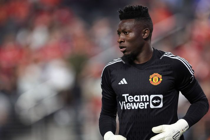 André Onana lék sinn annan æfingaleik fyrir Manchester United í nóttt, gegn Dortmund.