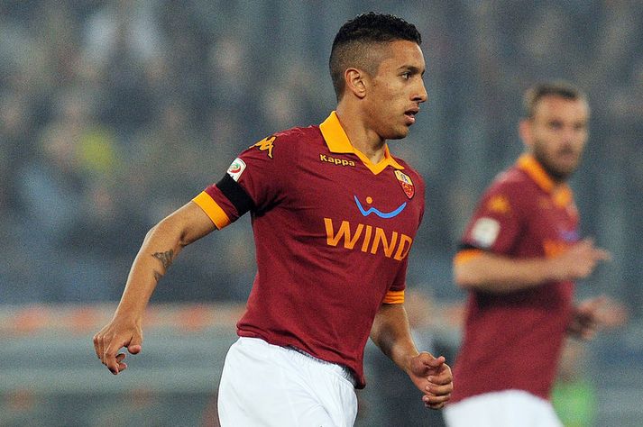 Marquinhos í leik með Roma