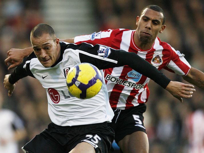 Bobby Zamora var hetja Fulham í dag.