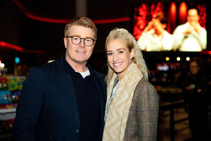 Sigmar Vilhjálmsson, sem starfar á auglýsingadeild Sýnar, mætti með kærustu sinni, Hafrúnu Hafliðadóttur.