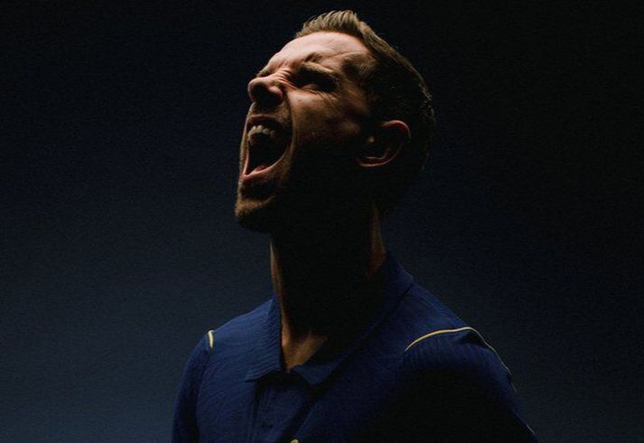 Chelsea tilkynnti um samninginn við Jordan Henderson með þessari mynd á miðlum sínum.