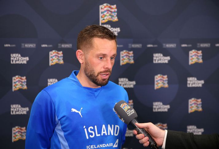 Gylfi Þór Sigurðsson er í íslenska landsliðshópnum á nýjan leik, nú þegar allir leikmenn standa Arnari Gunnlaugssyni til boða.