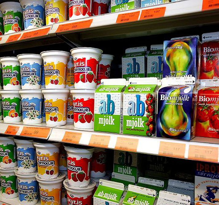 Íslenskt skyr í bandarískri búðarhillu Hið séríslenska skyr á að ná fótfestu beggja vegna Atlantsála og styrkja þannig grundvöll íslensks mjólkuriðnaðar.