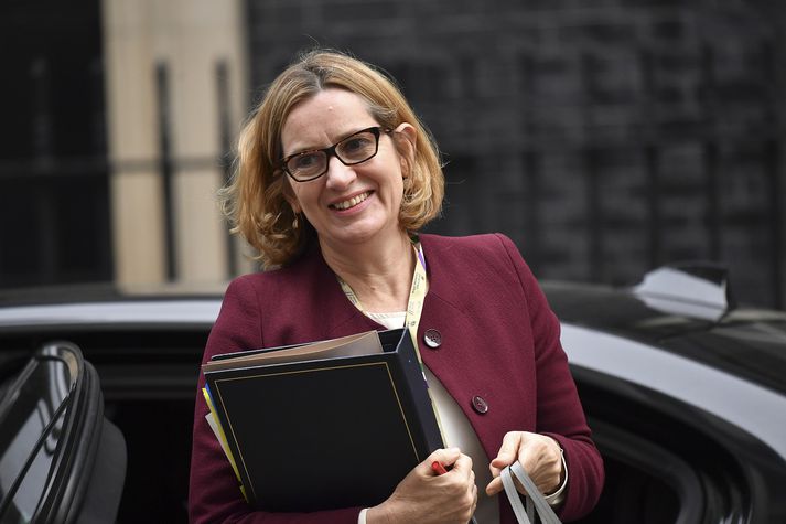 Amber Rudd, fyrrverandi innanríkisráðherra Bretlands.