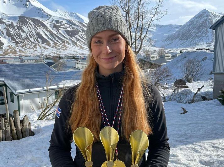 Hólmfríður Dóra Friðgeirsdóttir vann til þriggja Íslandsmeistaratitla á síðasta ári.