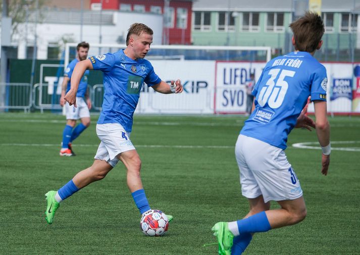 Óli Valur skoraði magnað mark.